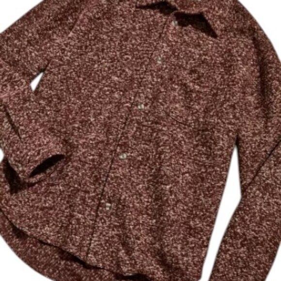 Standard/Cloth UO red textured woven knit shacket size M - Picture 3 of 7